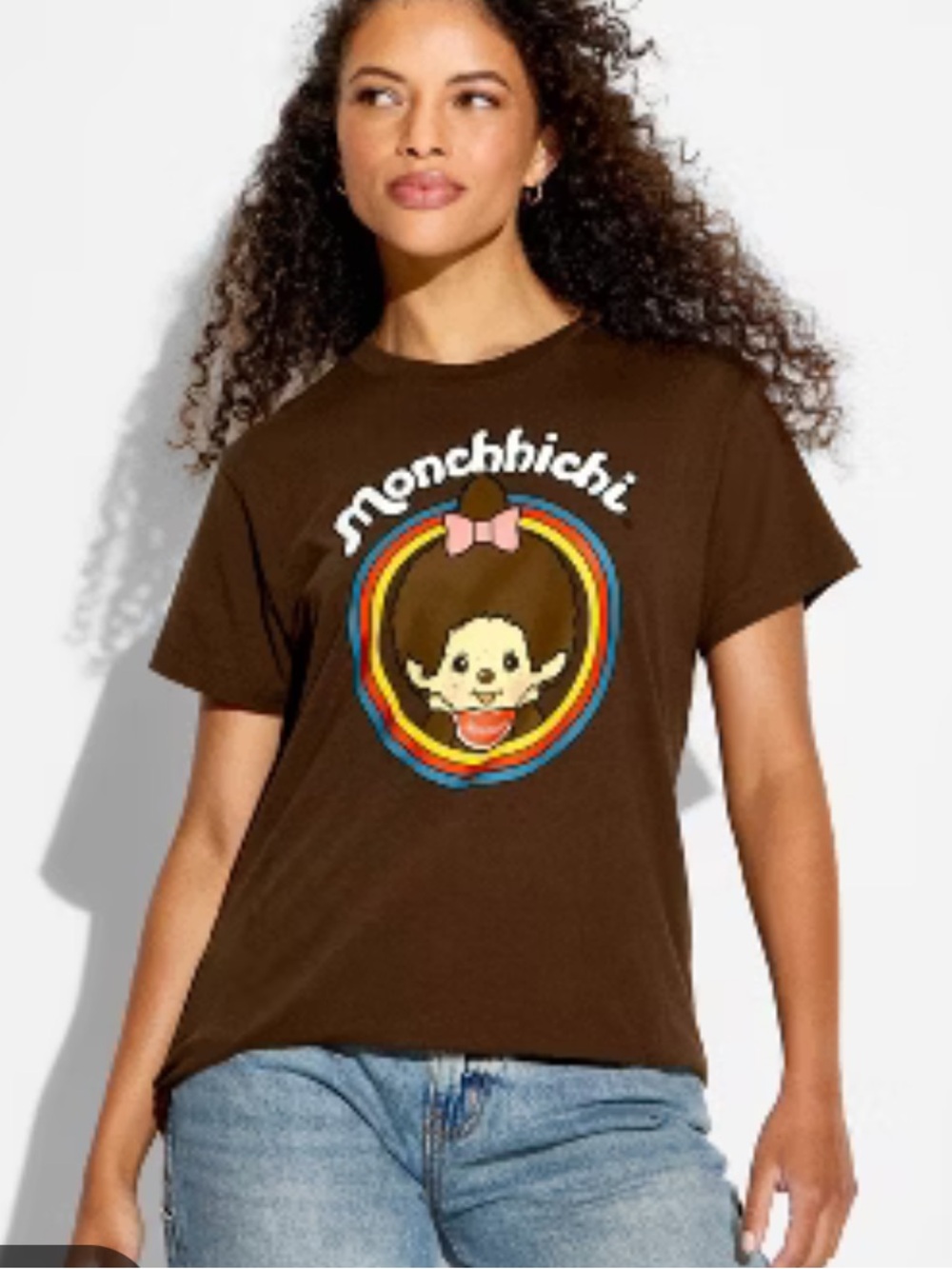 Women's Monchhichi Brown Graphic T-Shirt M